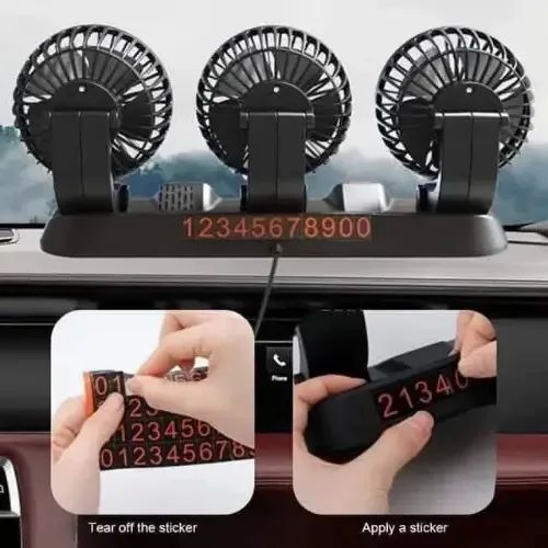 مروحة ثلاثية مع باور بانك مجانا