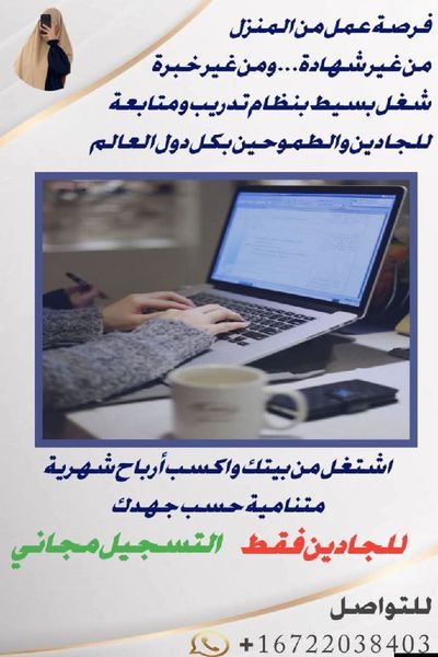 فرصة عمل عبر الإنترنت