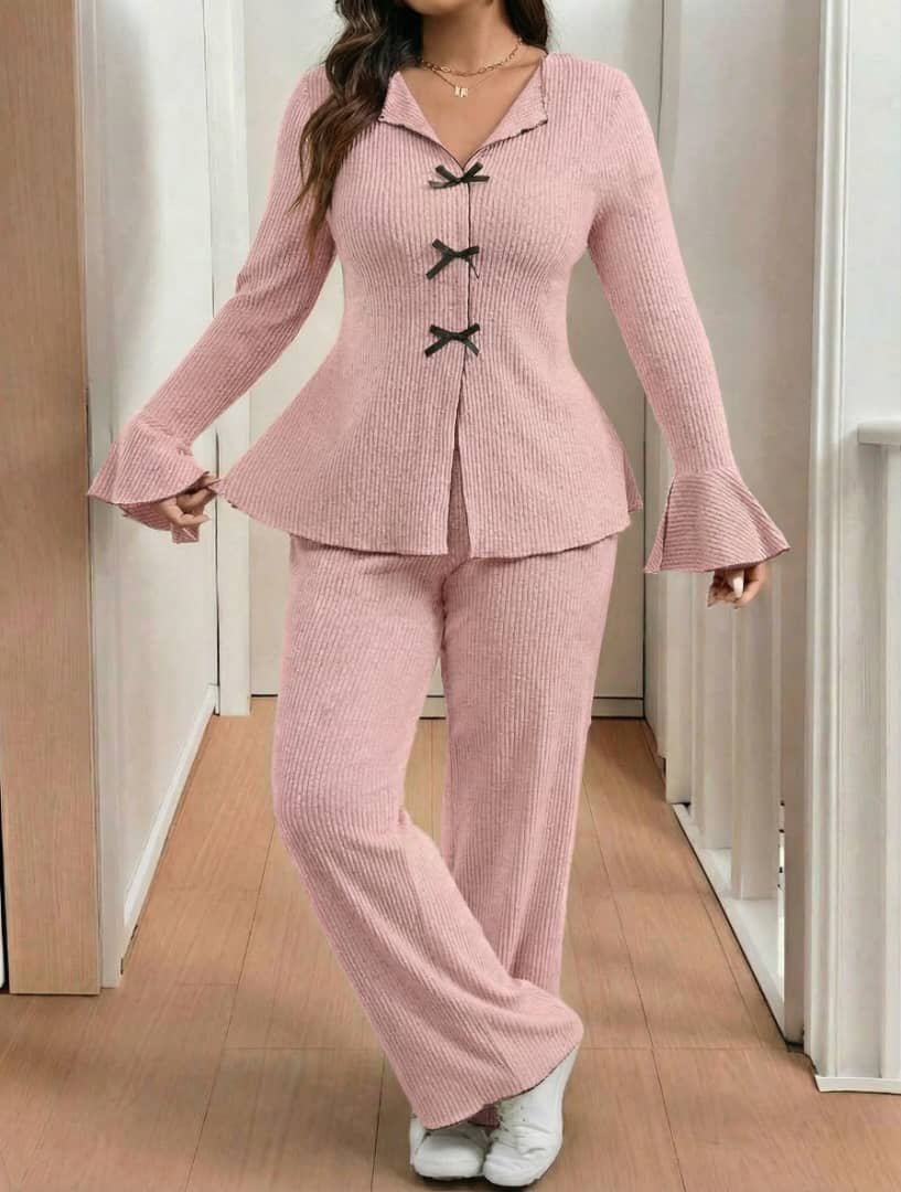 بيجامة تريكو أجنبي ناعم