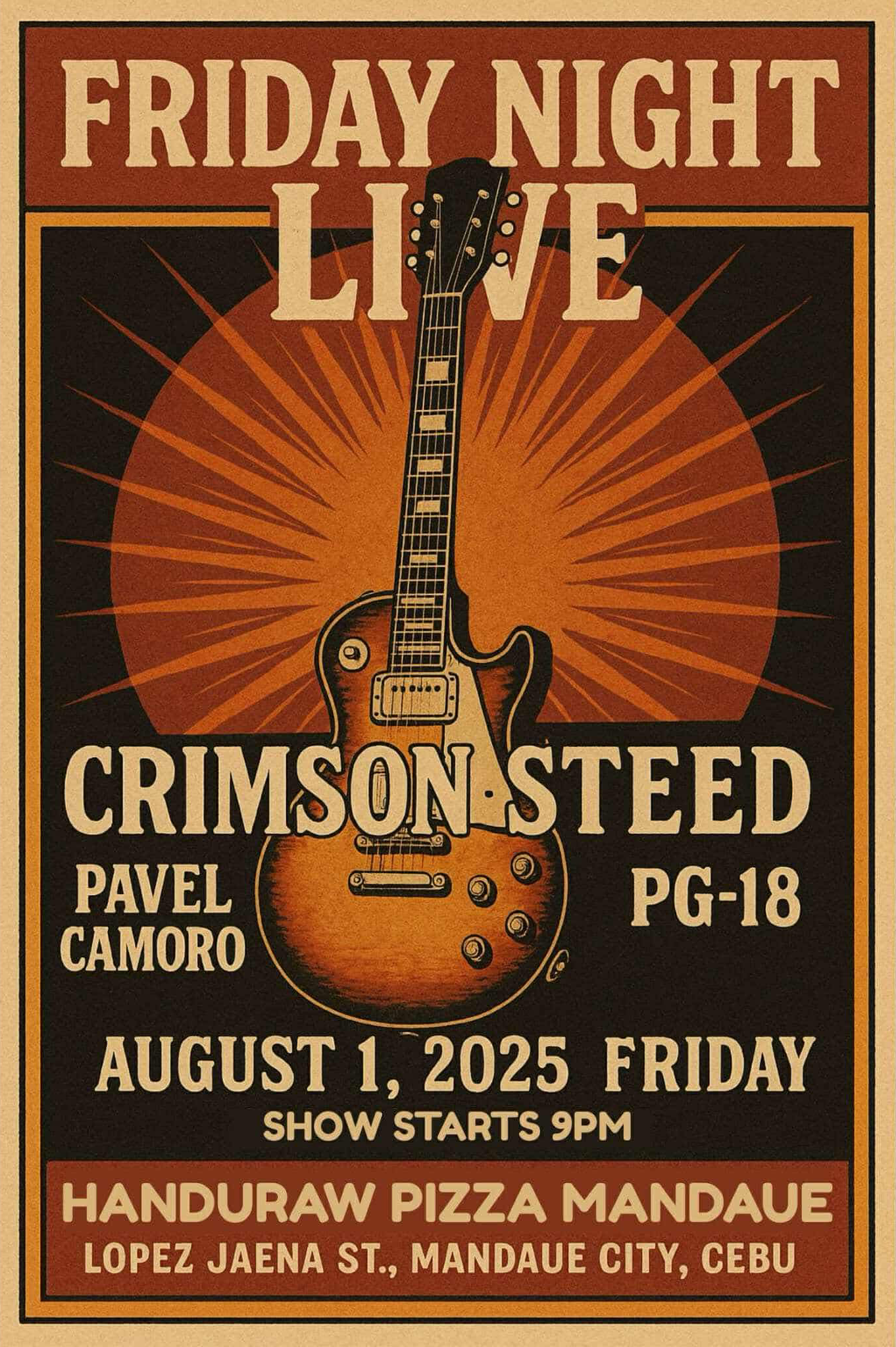 Friday Night Live event poster