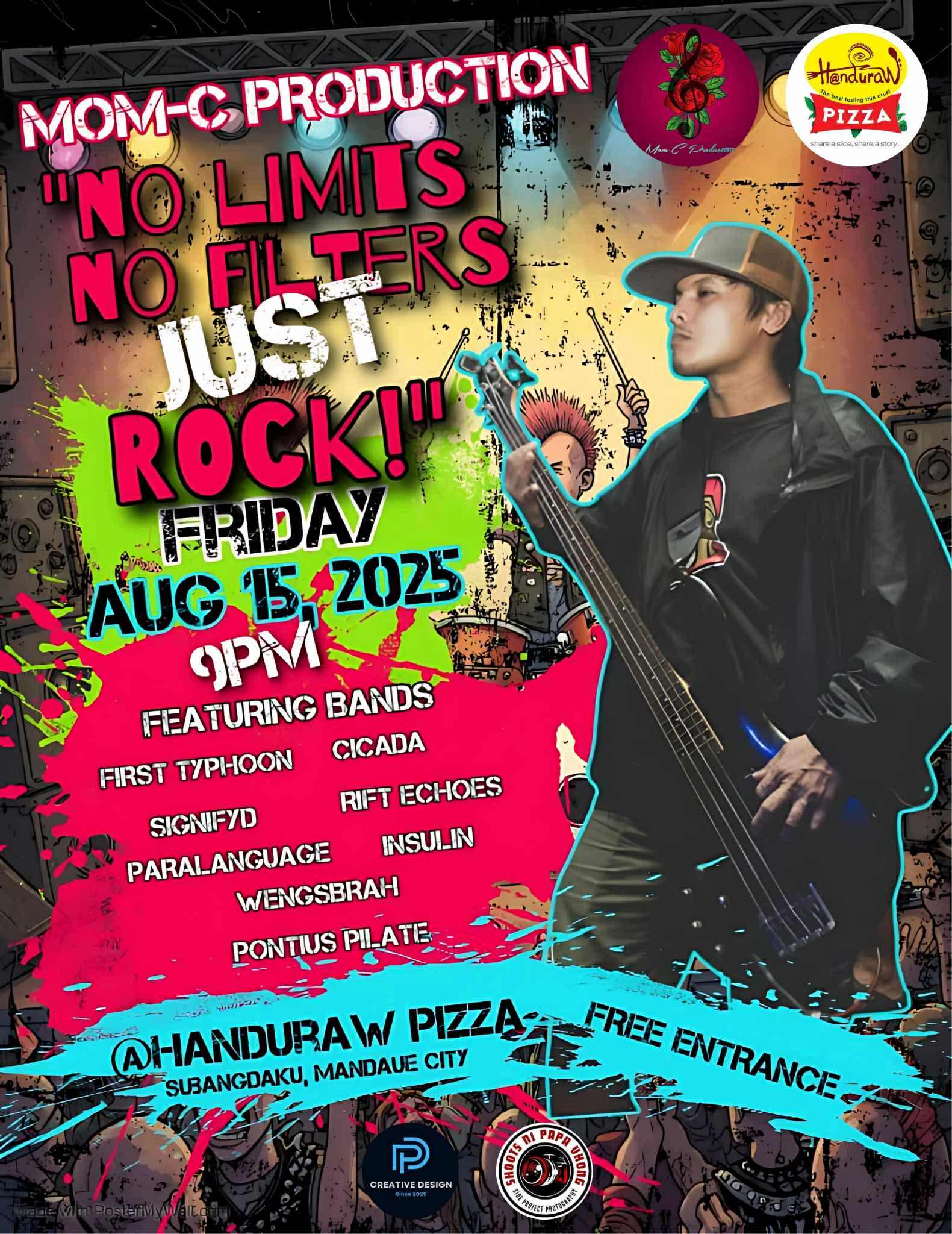 No Limits, No Filters, Just Rock! event poster