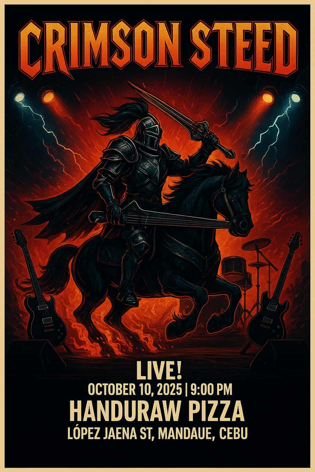 Crimson Steed event poster