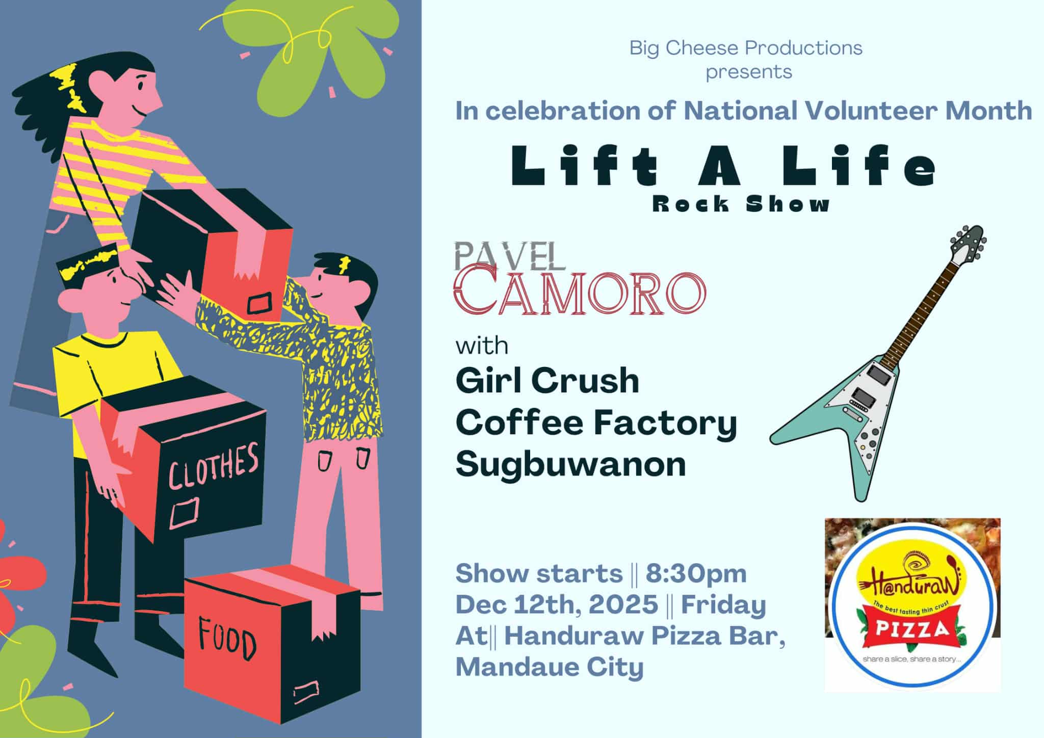 Lift A Life Rock Show event poster