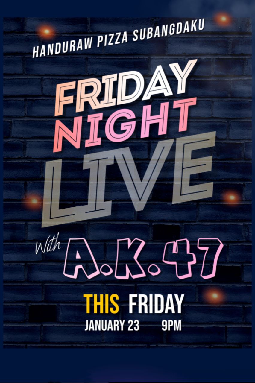 Friday Night Live Acoustic with A.K. 47 event poster