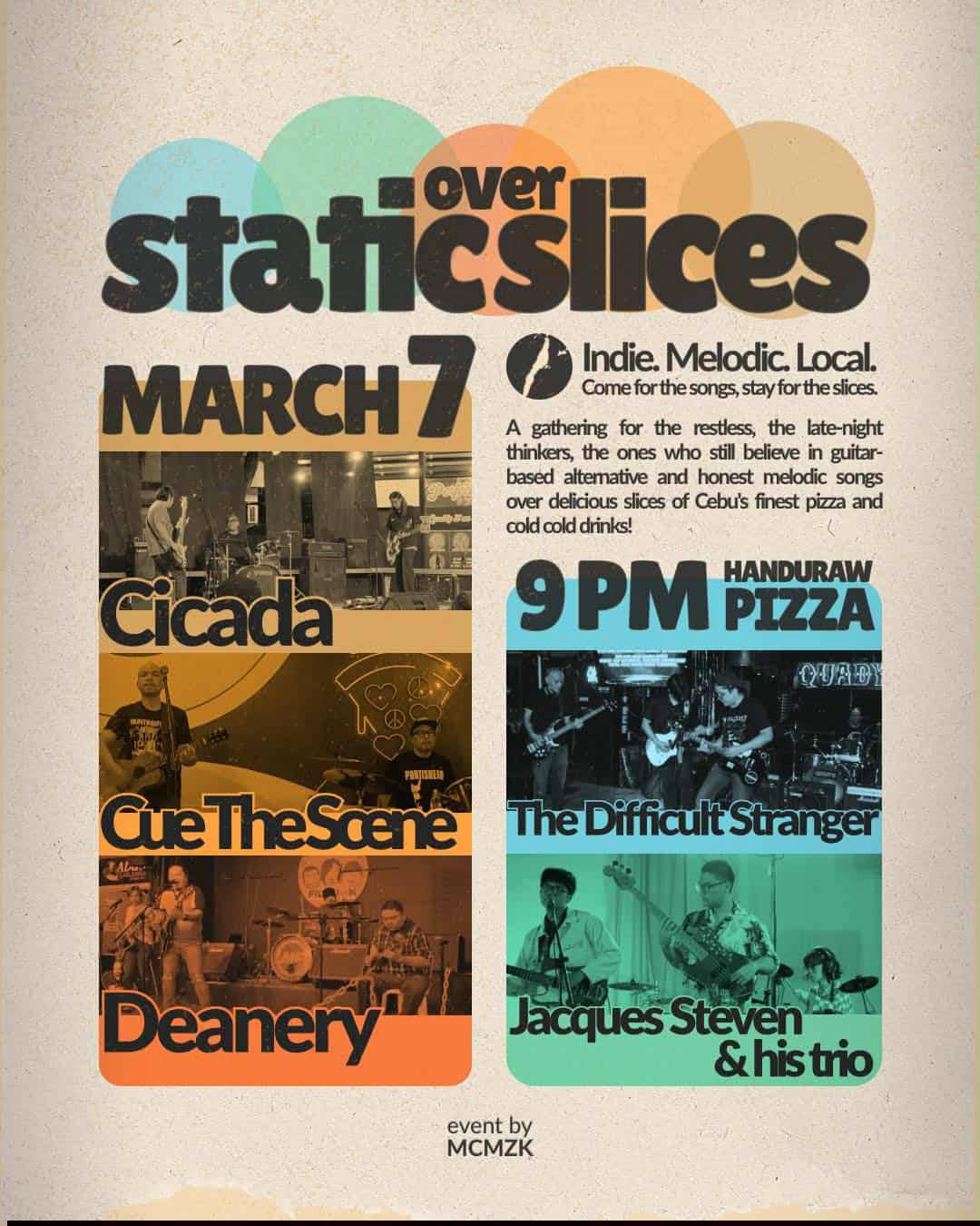 Static Over Slices event poster