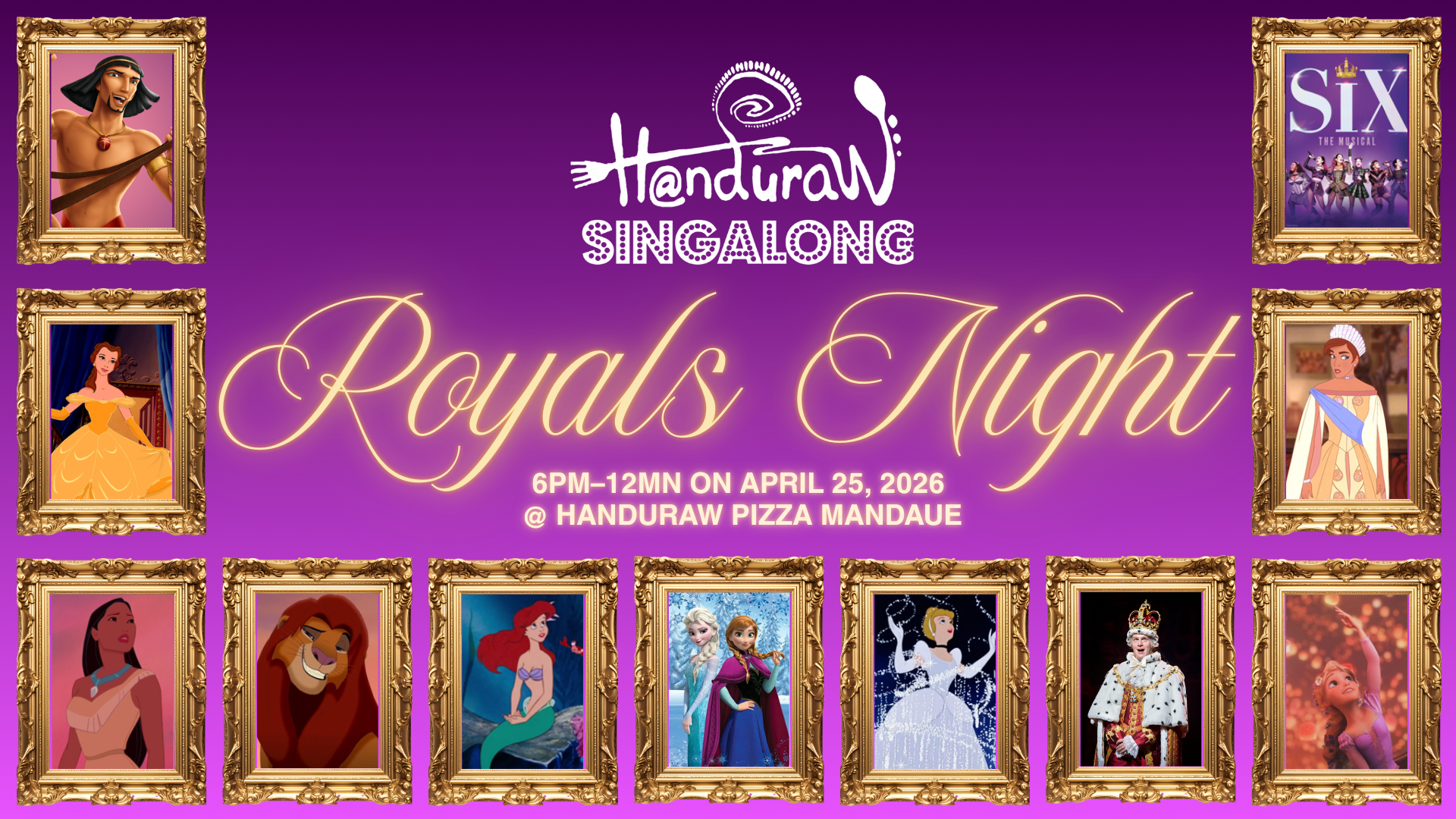 ROYALS SINGALONG NIGHT event poster