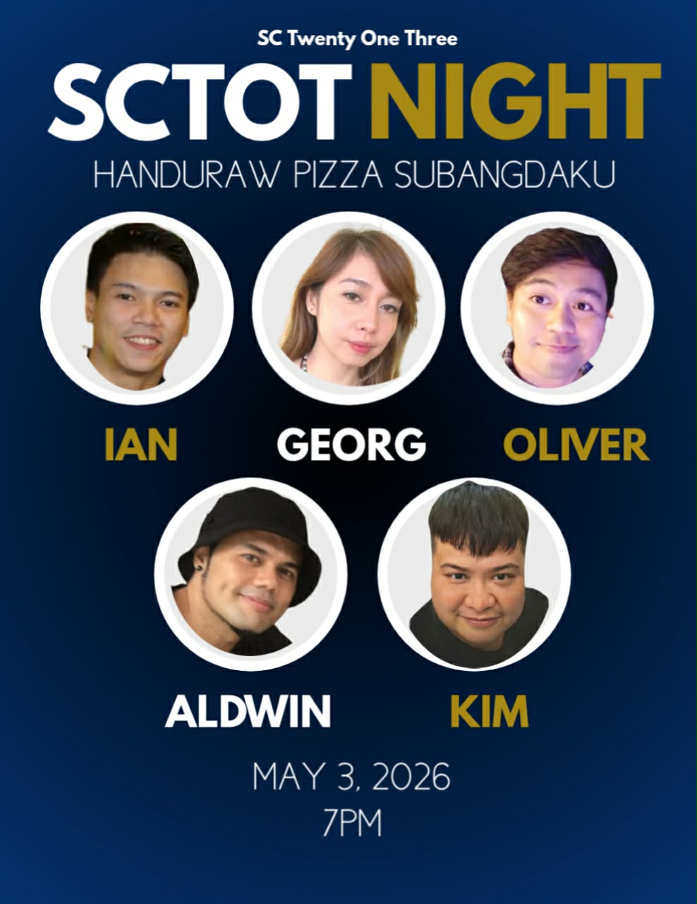 SCTOT Night event poster