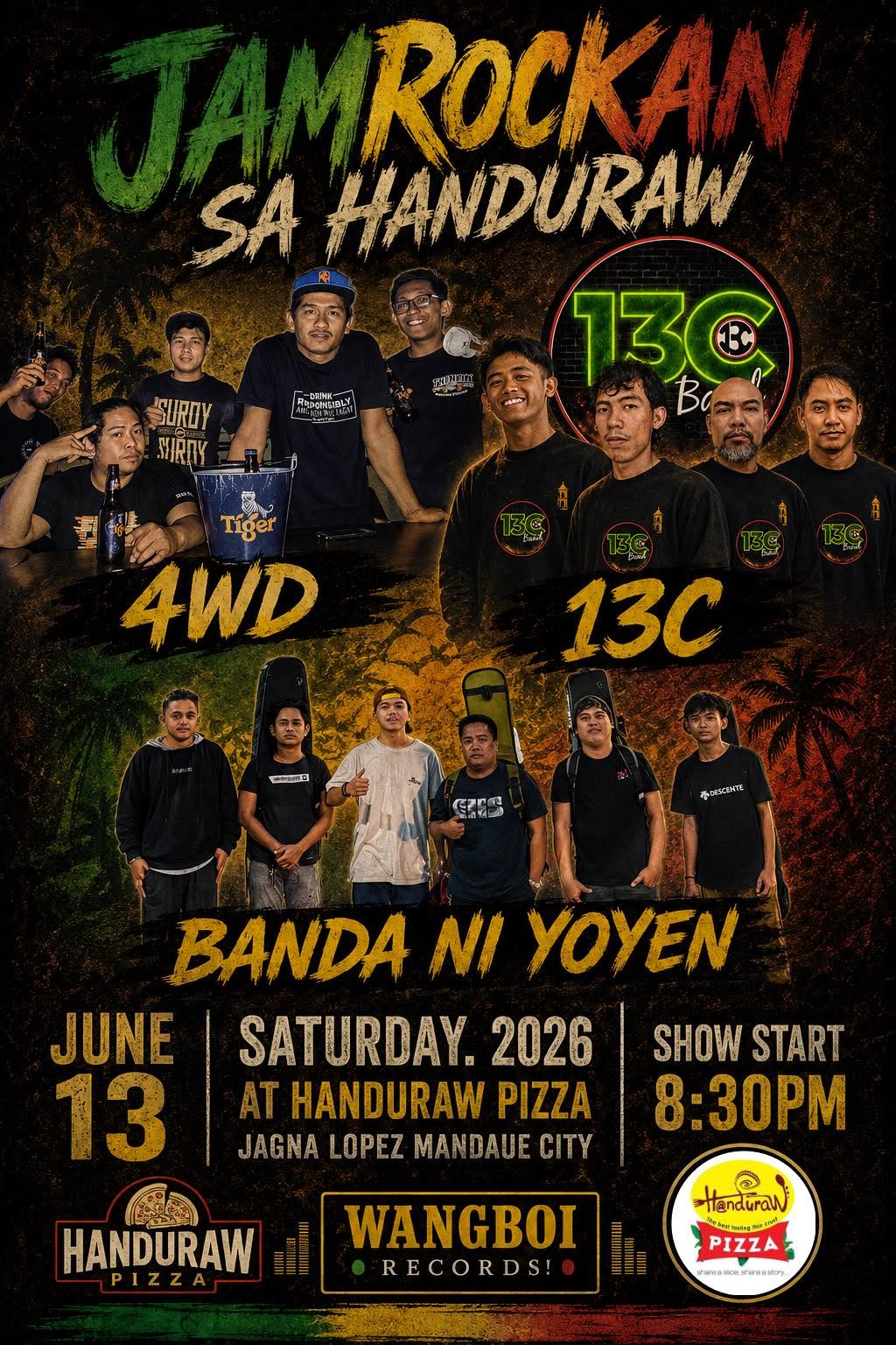Jamrockan sa Handuraw event poster