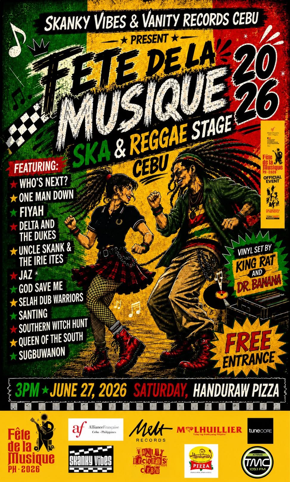 Fete de La Musique 2026 Ska & Reggae Stage Cebu event poster