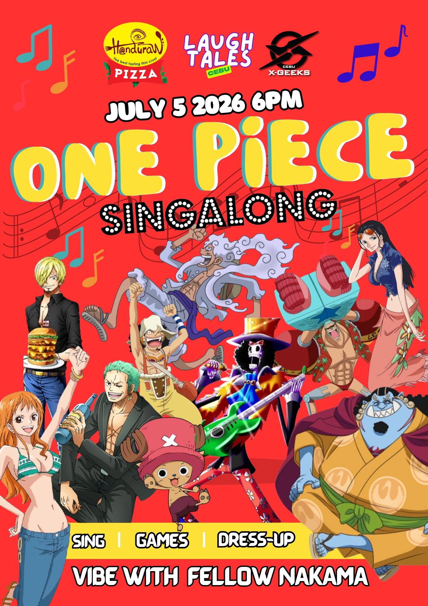 One Piece Sing-Along! event poster