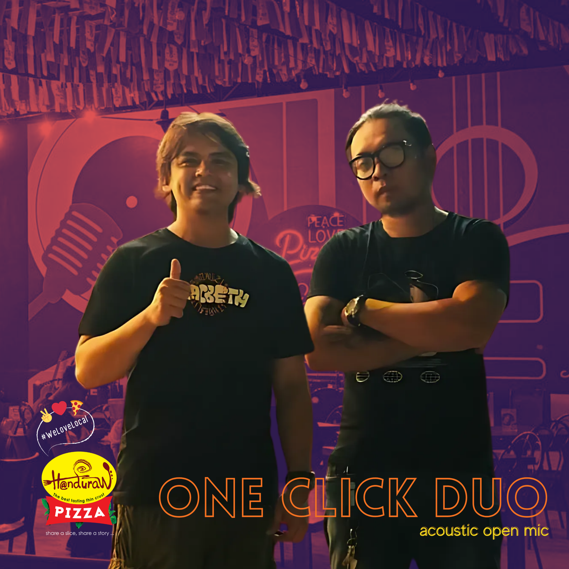 Acoustic Night with One Click Duo event poster
