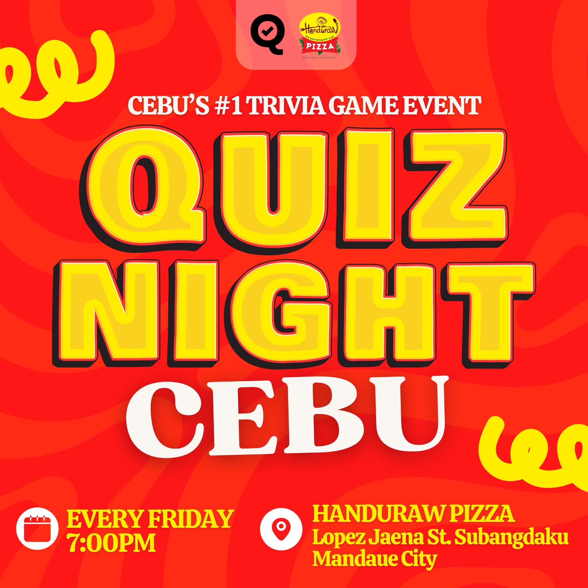 Quiz Night Cebu Trivia Night event poster