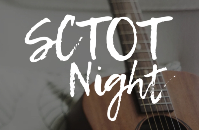 SCTOT Acoustic Night event poster