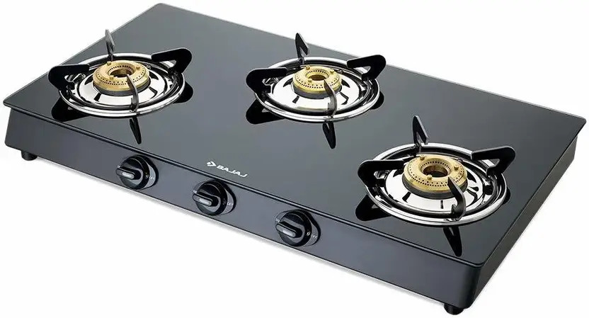 Gas stove cleaning 3 burners 