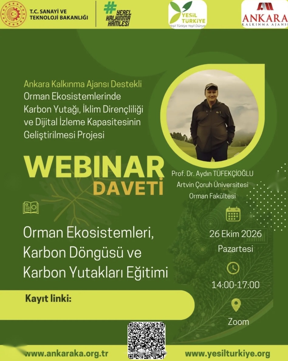 Orman Ekosistemleri, Karbon Döngüsü ve Karbon Yutakları Eğitimi