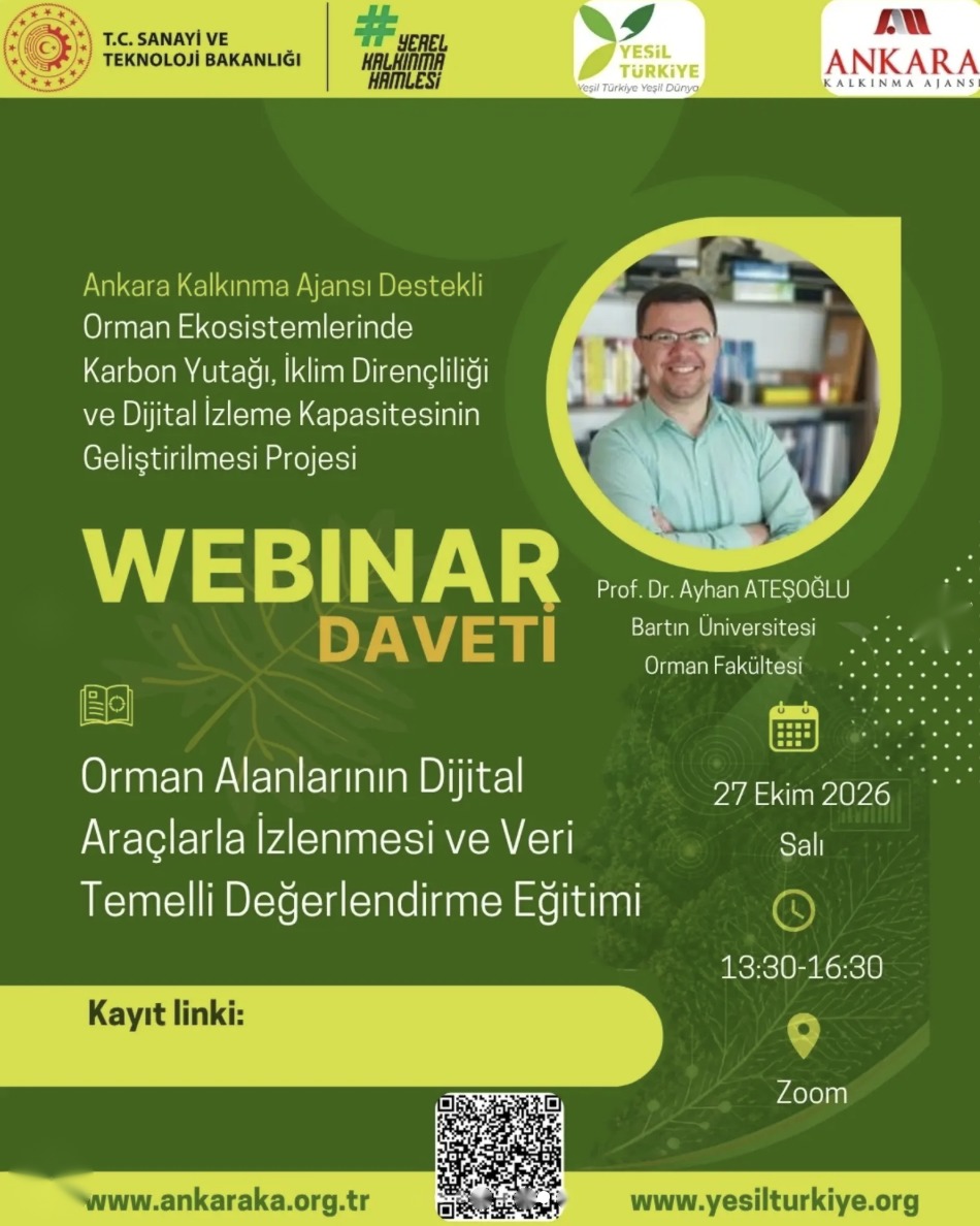 Orman Alanlarının Dijital Araçlarla İzlenmesi ve Veri Temelli Değerlendirme Eğitimi