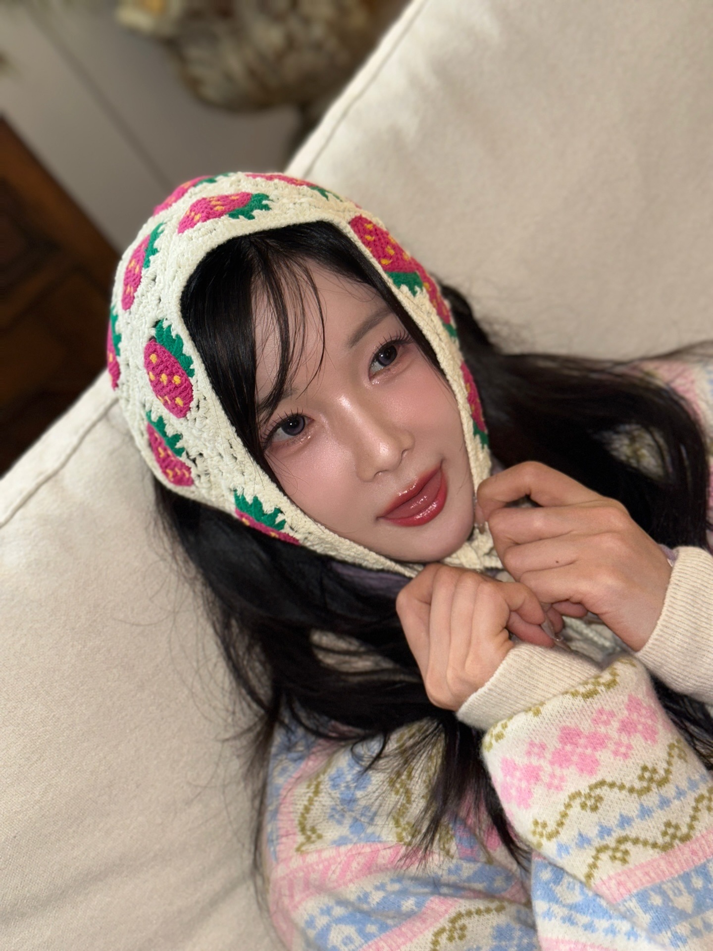 Scarf hair styling