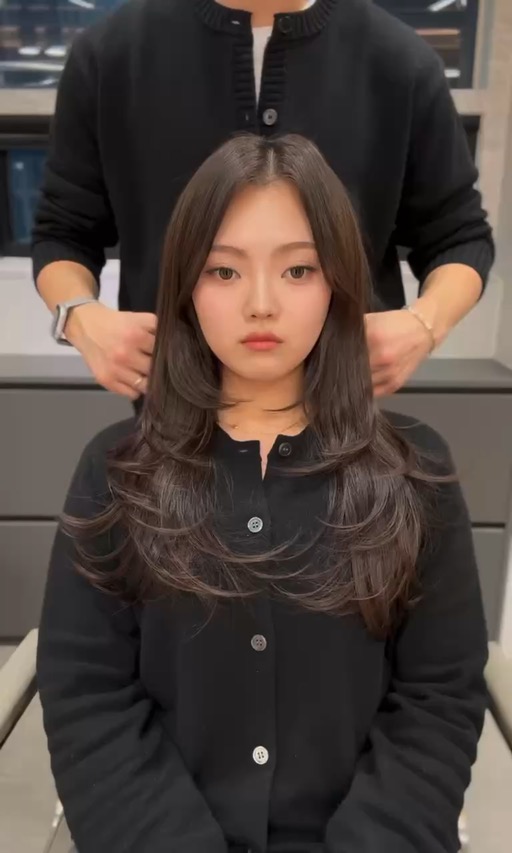 ✅Layer / cut+digital perm