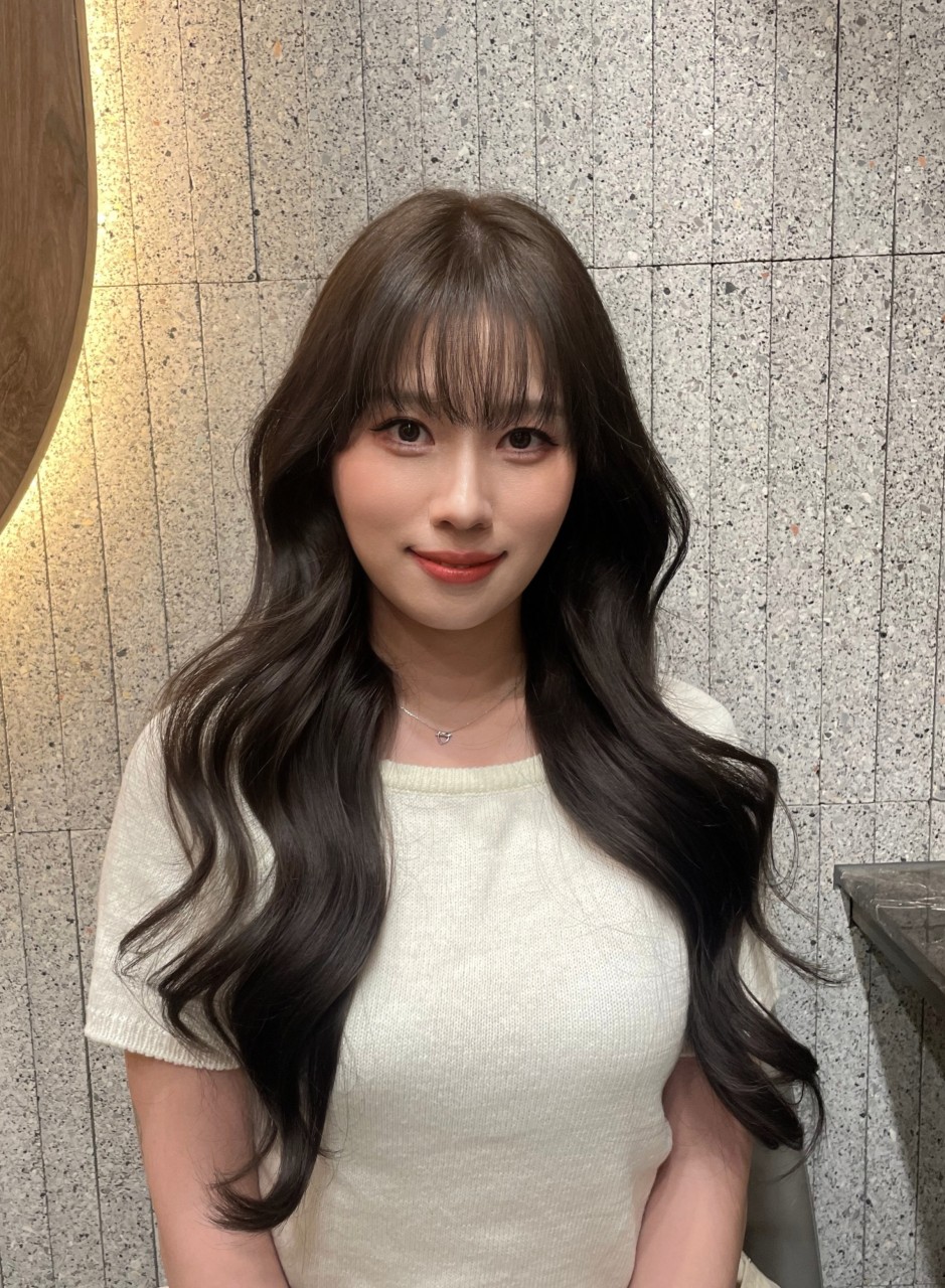 애쉬브라운 레이어드펌 