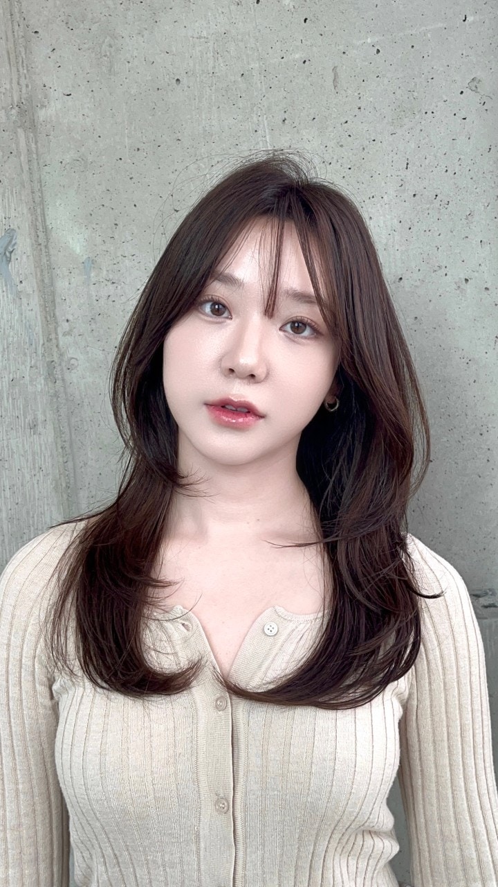 허그펌 모카브라운 