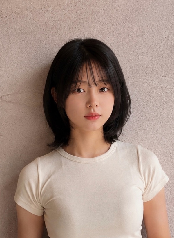 중단발레이어드컷