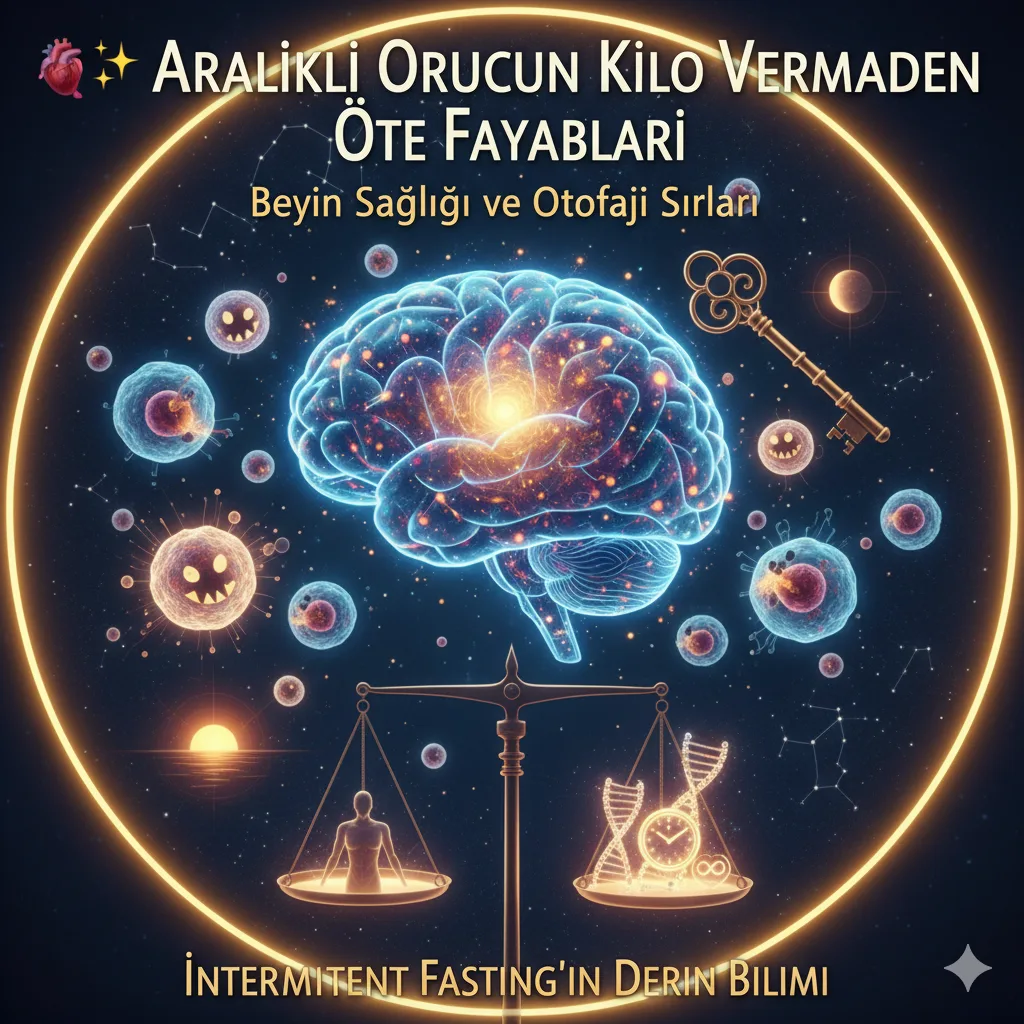 Aralıklı oruç faydaları, beyin sağlığı, otofaji mekanizması, hücre yenilenmesi, intermittent fasting faydaları.