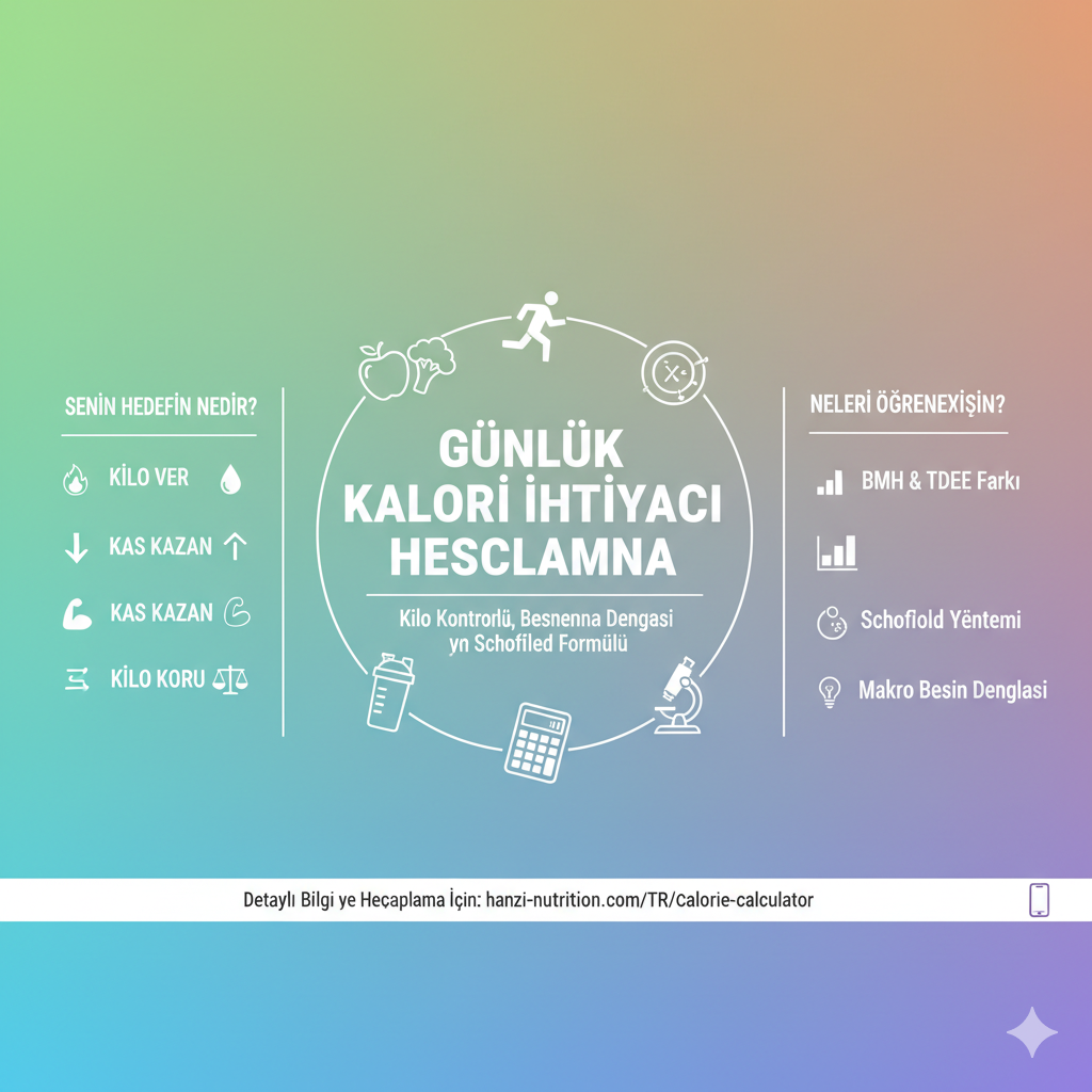 💡 Günlük Kalori İhtiyacı Hesaplama: Kaç Kaloriye İhtiyacınız Var? 🔥