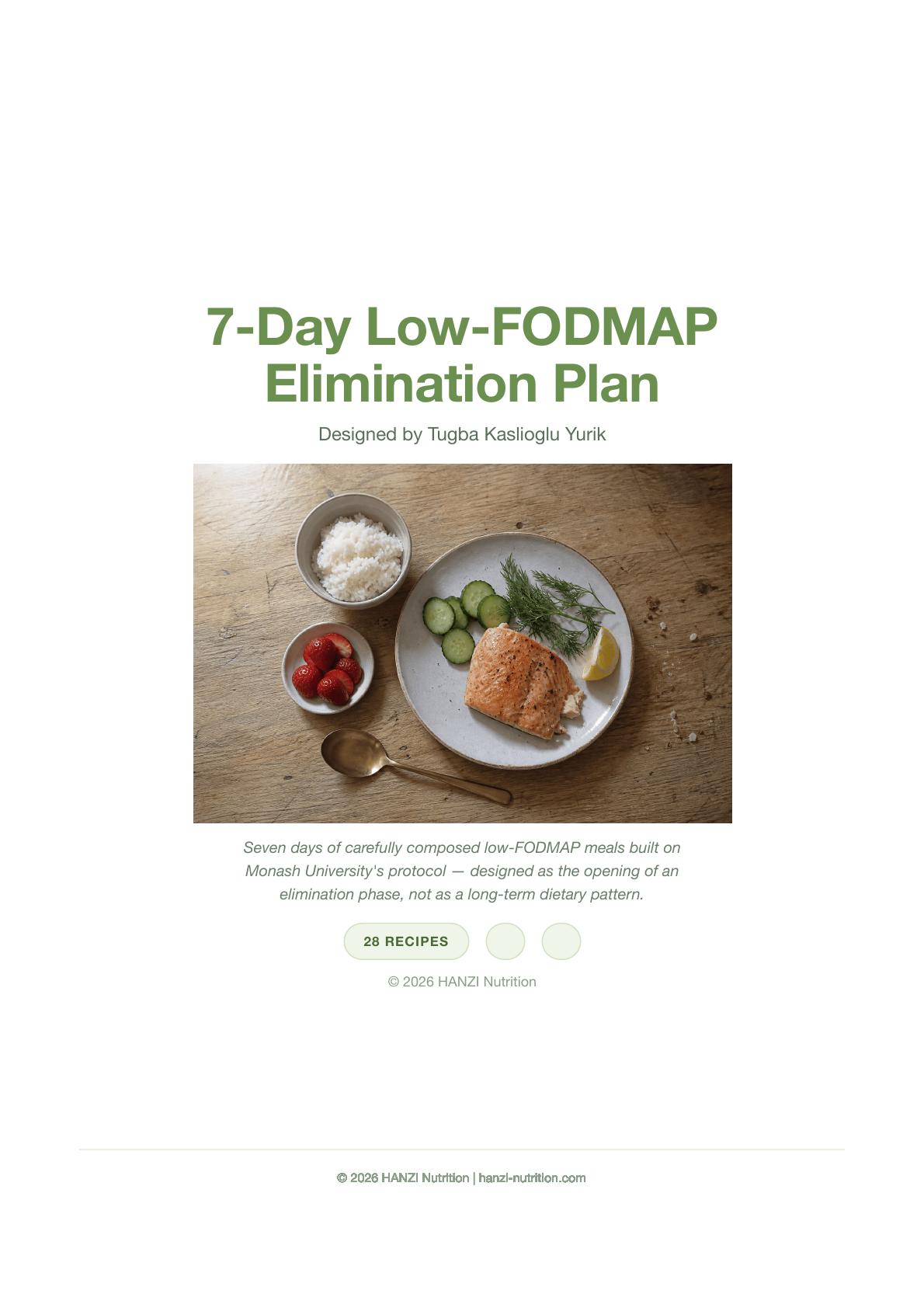 7-Day Low-FODMAP Plan