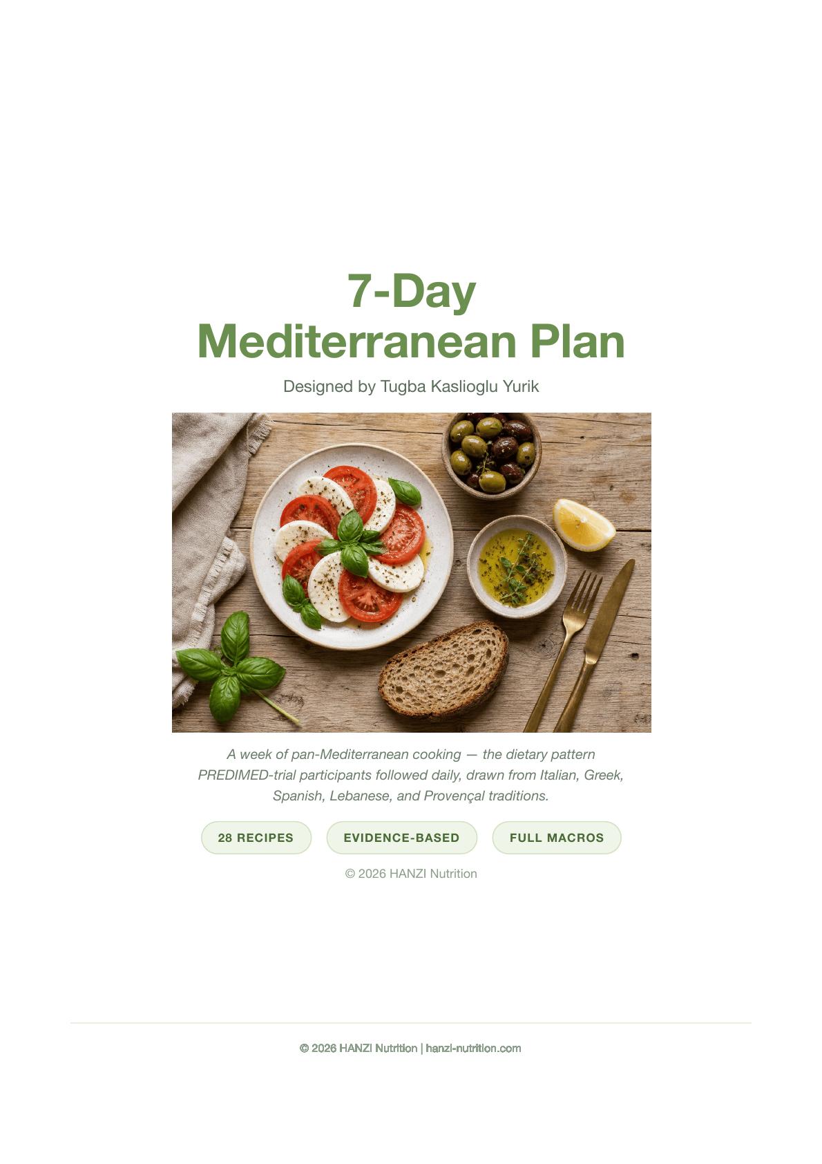 7-Day Mediterranean Plan