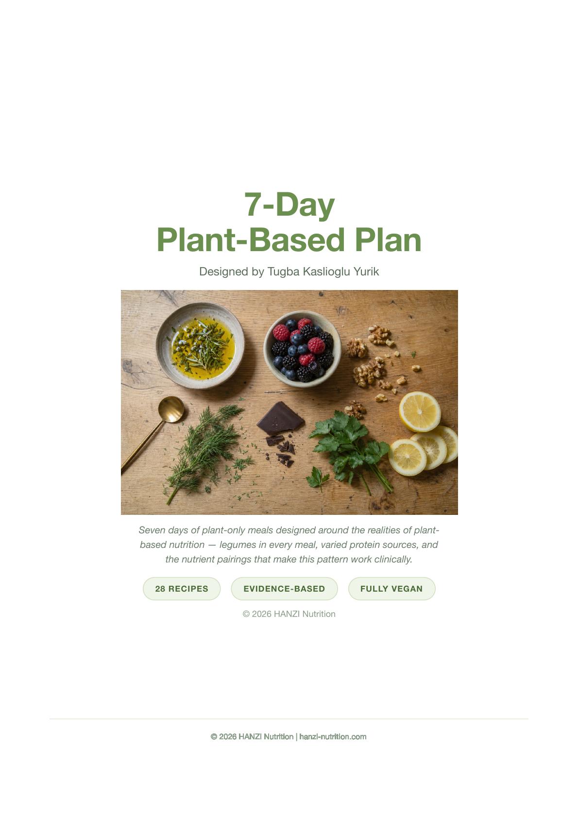 7-Day Plant-Based Plan
