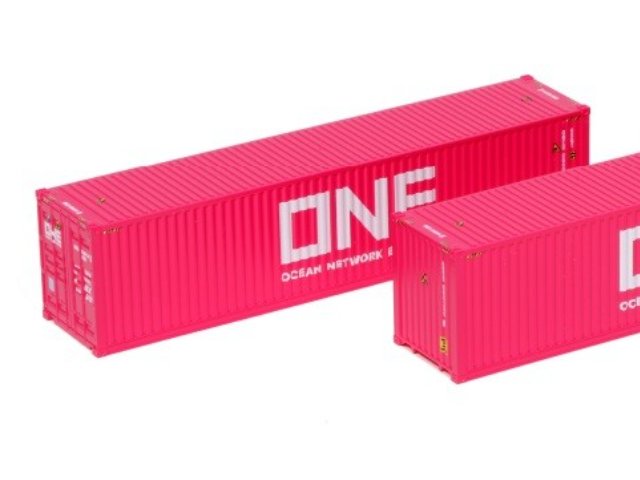 40フィート ハイキューブコンテナ ONE マゼンタ 2個入