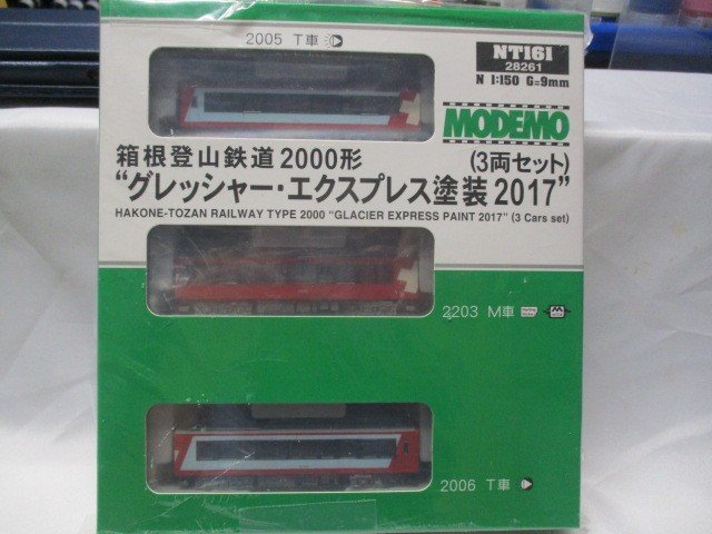 モデモ NT161 箱根登山鉄道2000形”グレッシャー・エクスプレス塗装2017”（３両セット）