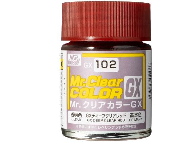 Mr.クリアカラ－GX　溶剤系アクリル樹脂塗料（詳細を参考）
