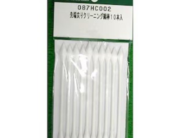 先端尖りクリーニング綿棒10本入