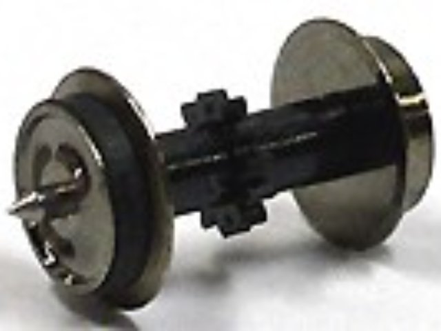 EC用タイヤ付ギヤ車輪 黒 長
