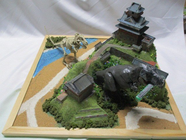 岐阜城＆恐竜