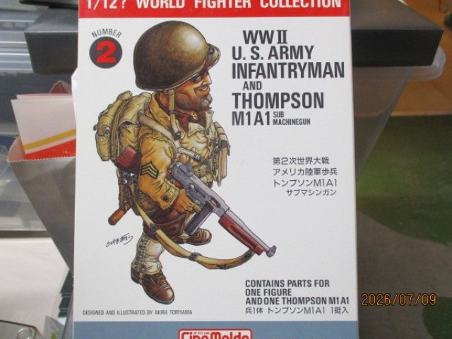 アメリカ陸軍歩兵　トンプソンM1A1　サブマシンガン