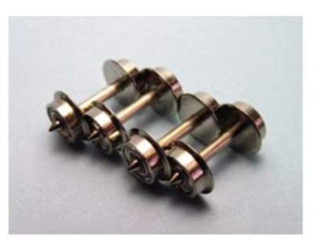 集電非対応車輪 (銀) ［2両分(8軸)入り］