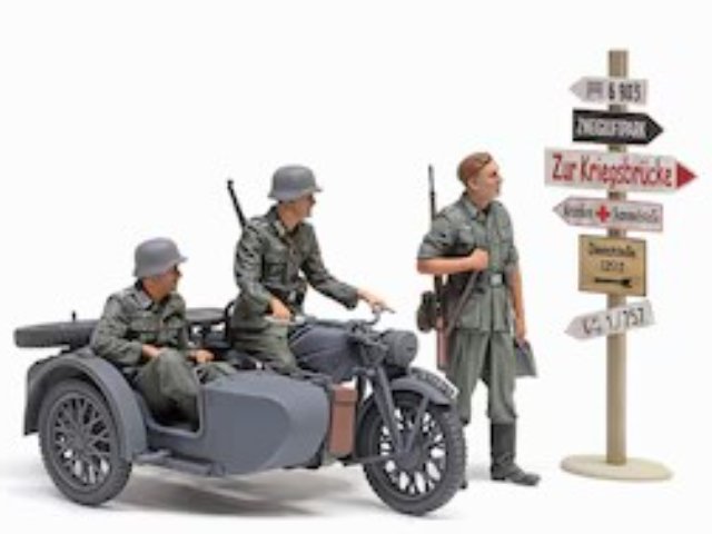 1/35 ドイツ軍用サイドカー KS600