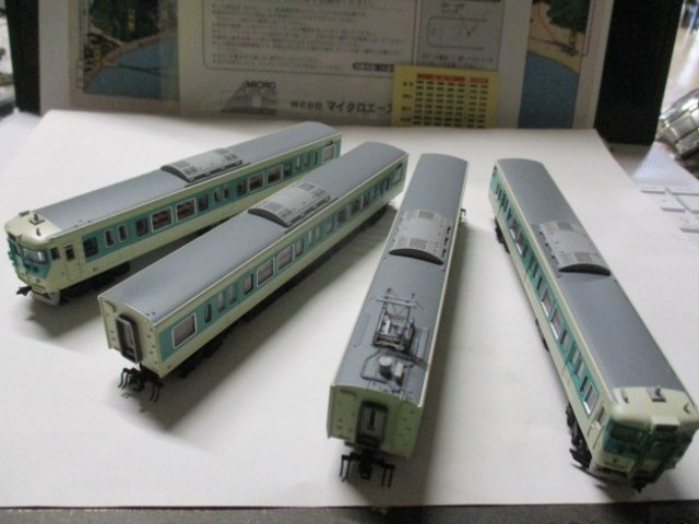 113系7700番台 西日本40N更新車 小浜線色 (4両セット)
