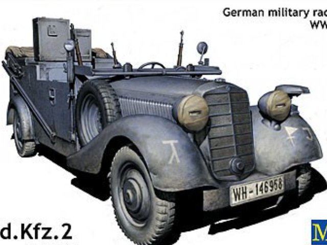 1/35 独4輪軍用乗用車170VK・kfz.2無線車