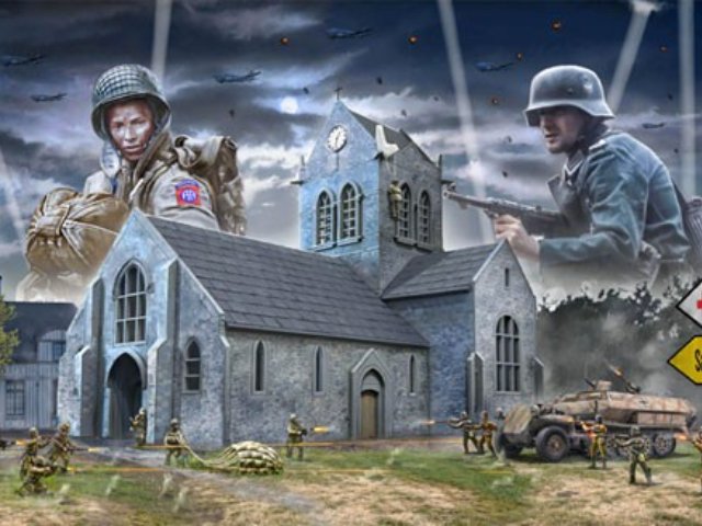 1/72 WW.II ノルマンディーの戦い サント・メール・エグリーズ 1944年6月6日 バトルセット プラモデル