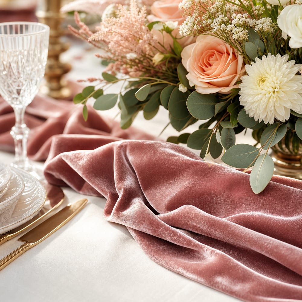 Velvet linens