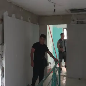Изграждане на конструкция и монтаж на гипсокартон по стени (без изолация)