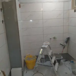 Монтаж на гранитогрес по стени, вкл.фугиране