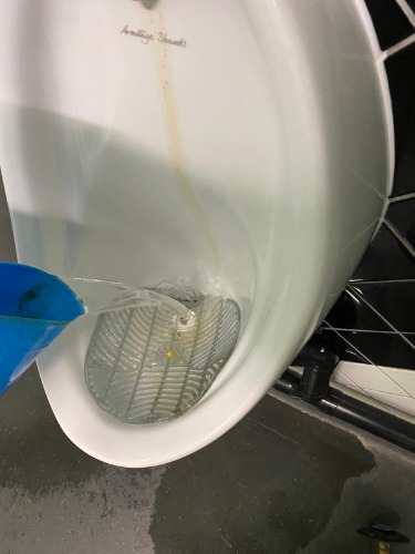 WC prior to unblocking