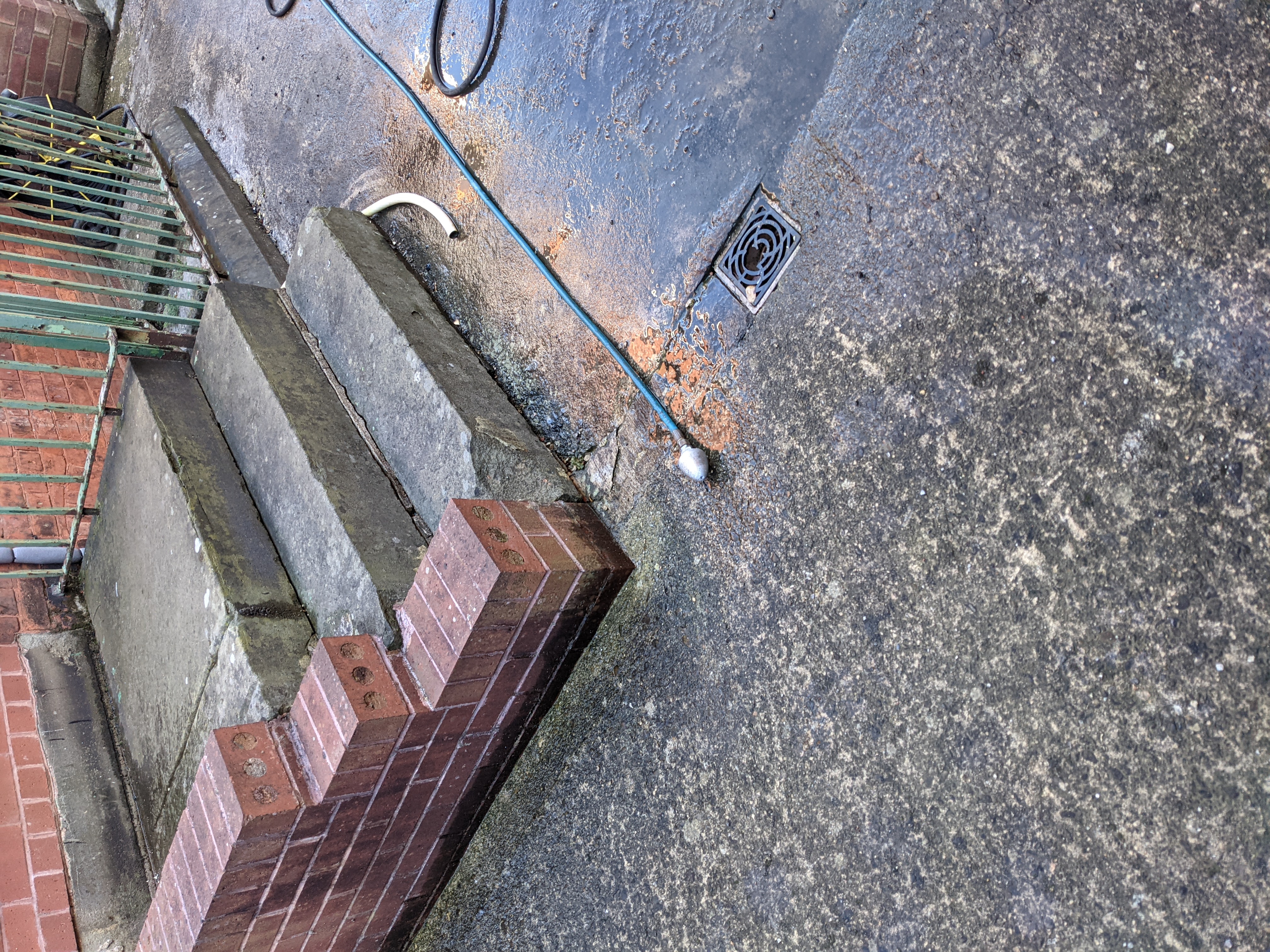 Drainage inspection image taken during an attempted CCTV survey affected by heavy silt build-up in Swindon (SN2).