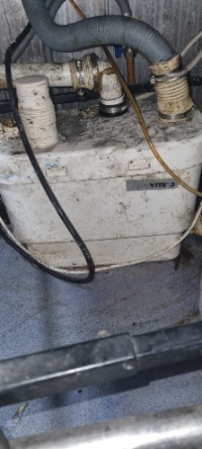 Grease build-up cleared from internal pump discharge line at this Norwich (NR2) property.