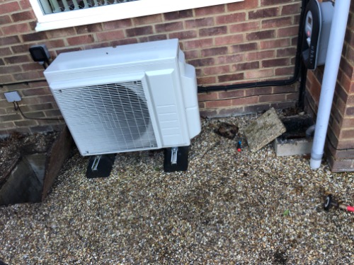 Drainage blockage identified during inspection at a residential property in Cranbrook, Kent.