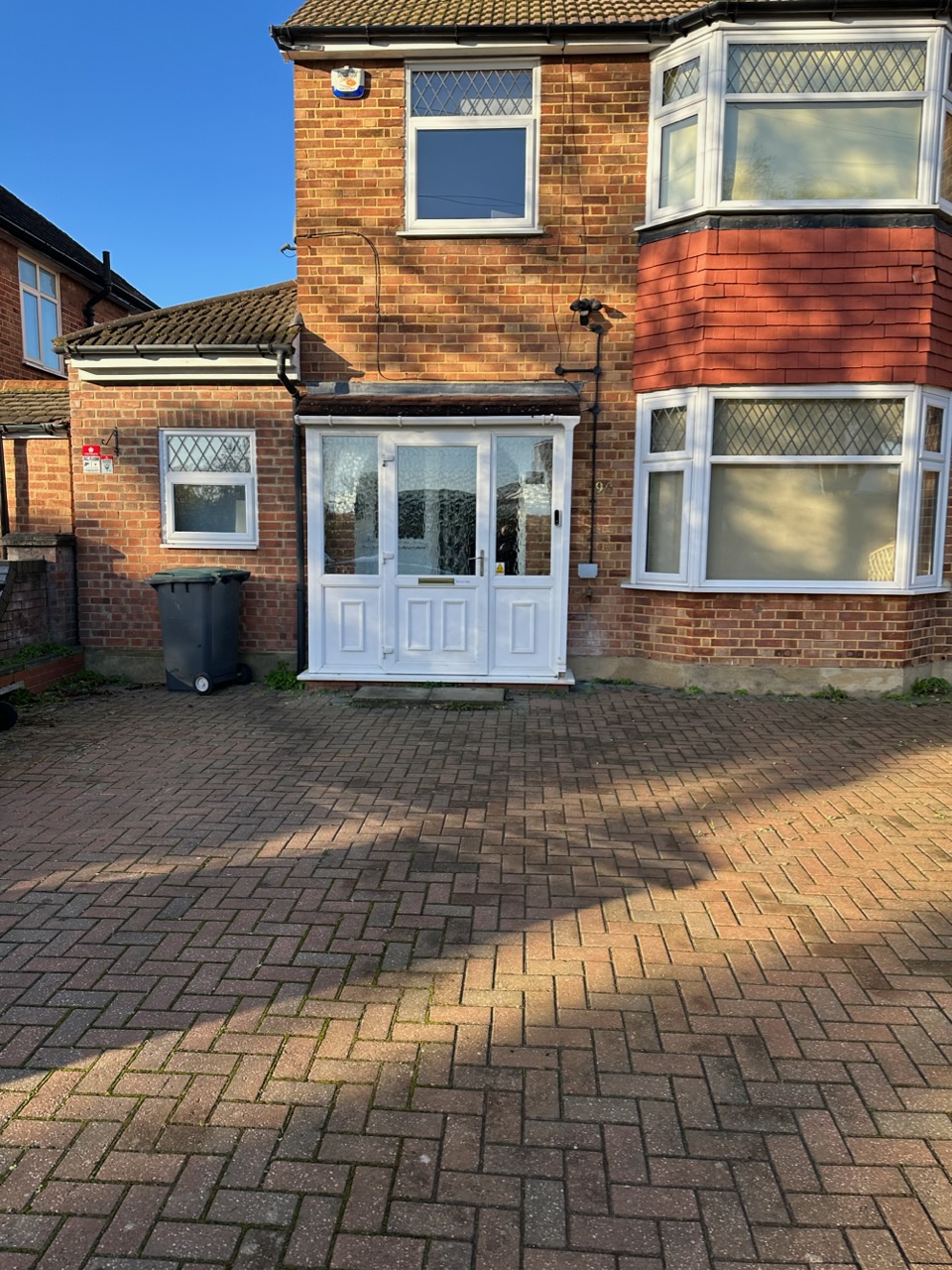 Shared drain accessed and cleared prior to CCTV survey at a property in Barnet, London.